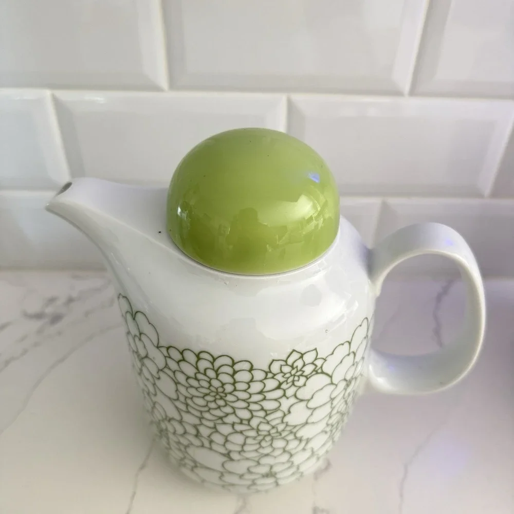 Vintage Arzberg Brasilia Porcelain Coffee Pot Designed By Hans Theo Baumann 70's